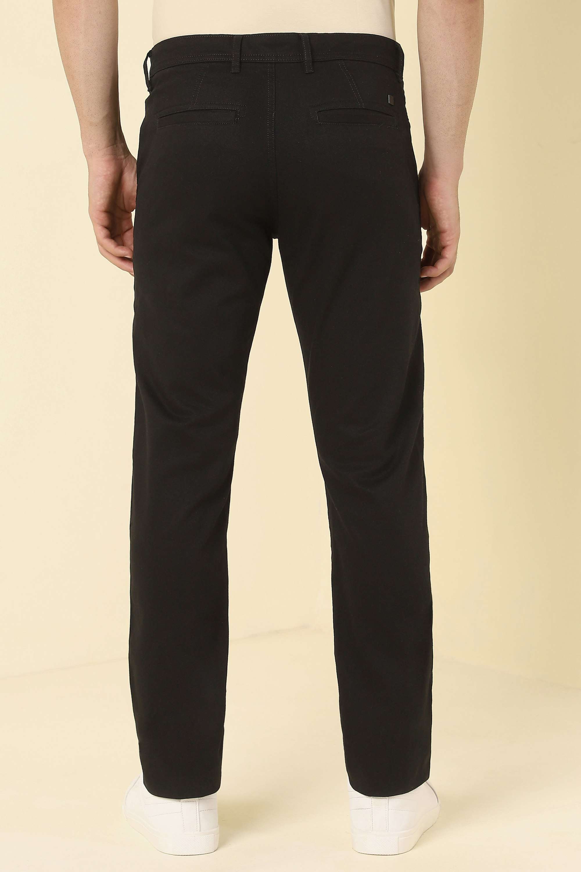 Textured-Cotton-Blend-Slim-Fit-Men-s-Trousers