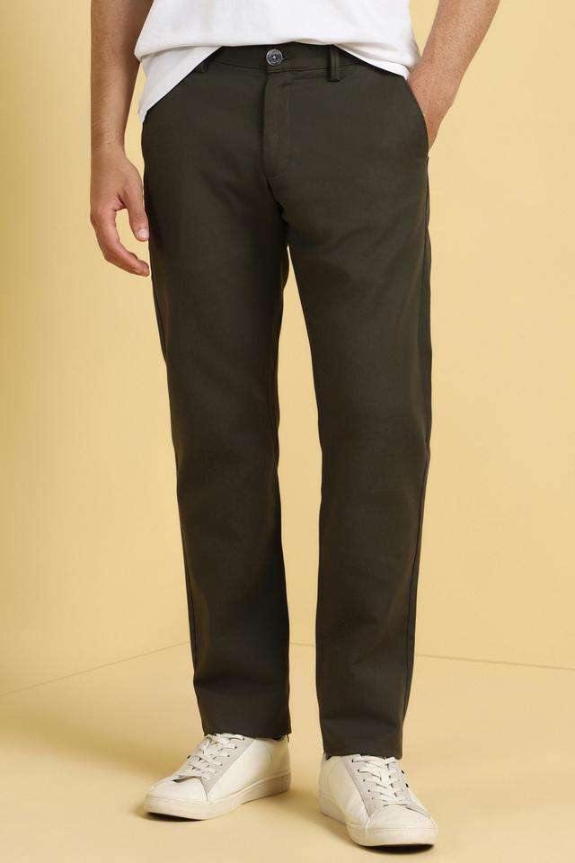Solid-Cotton-Blend-Super-Slim-Fit-Men-s-Formal-Wear-Trousers