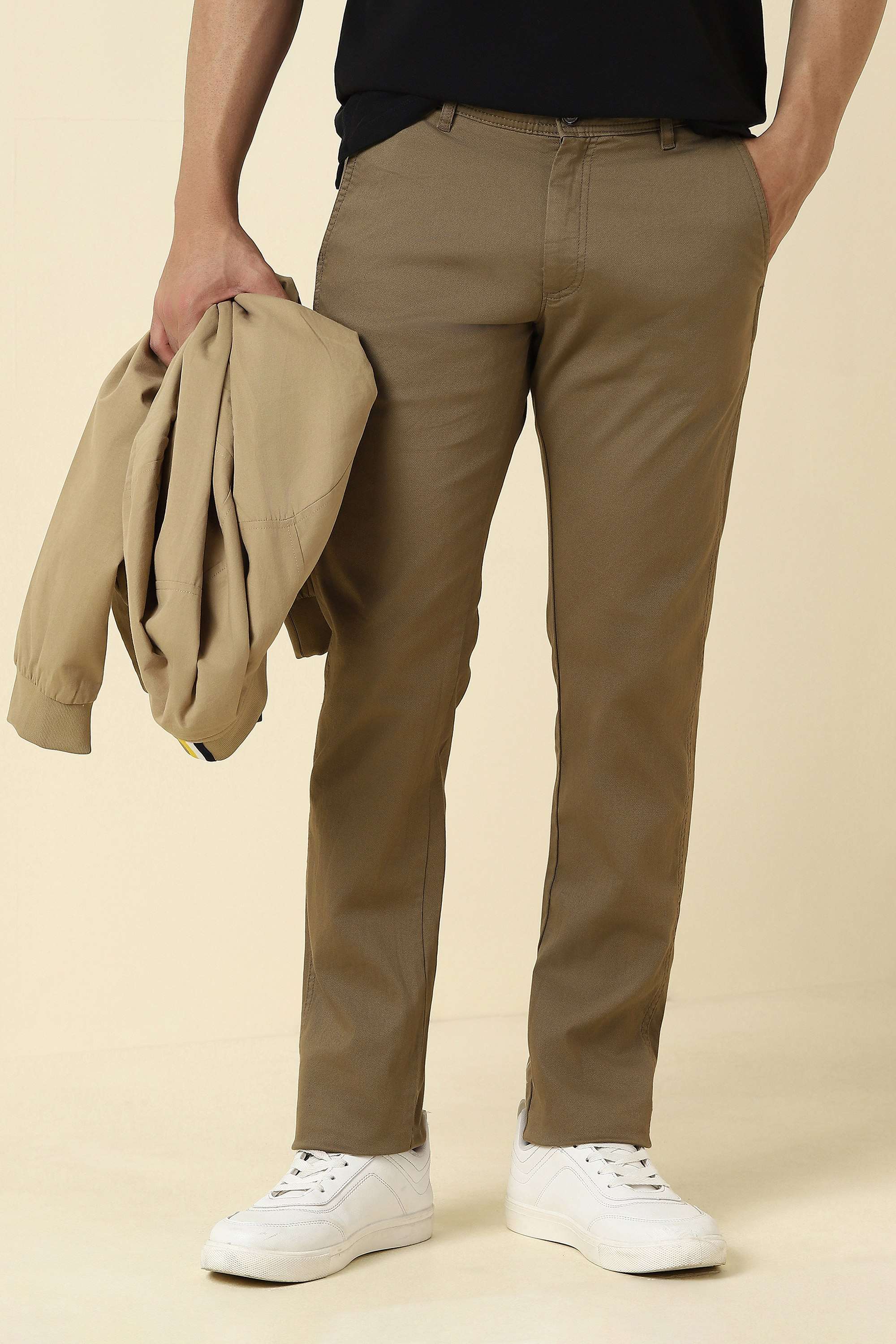 Textured-Cotton-Blend-Slim-Fit-Men-s-Trousers