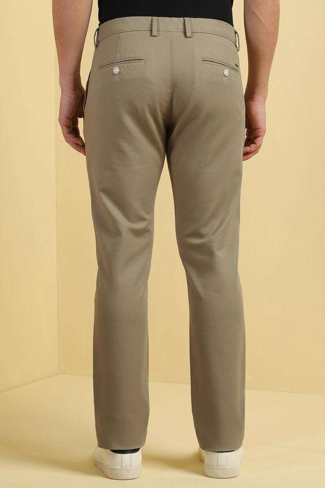 Solid-Cotton-Blend-Super-Slim-Fit-Men-s-Formal-Wear-Trousers