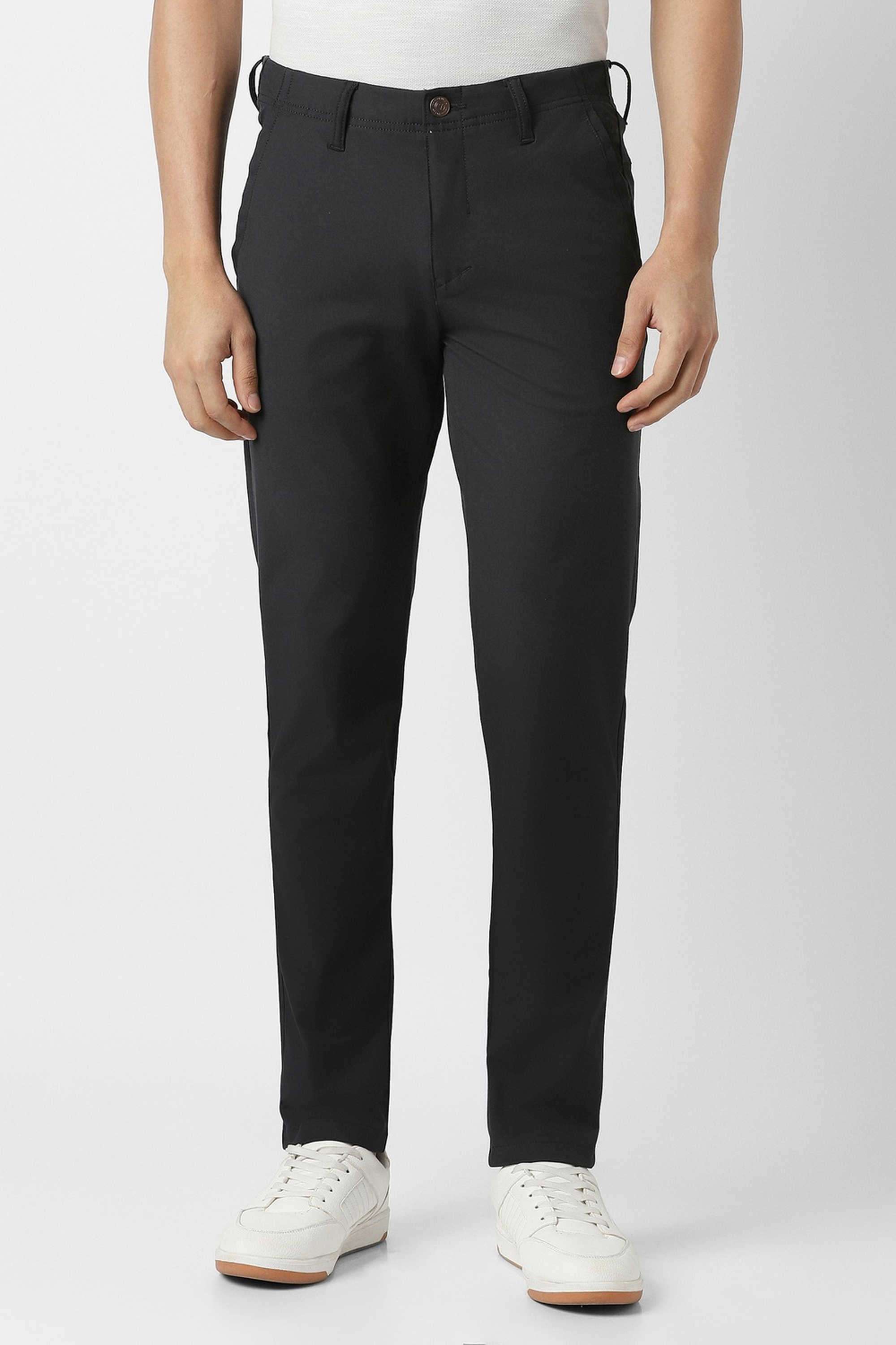 Solid-Blended-Fabric-Round-Neck-Men-s-T-Shirt