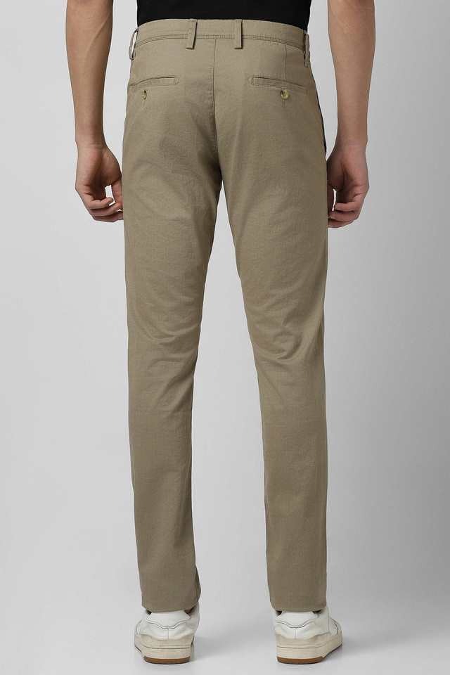 Printed-Cotton-Blend-Tapered-Fit-Men-s-Casual-Trousers