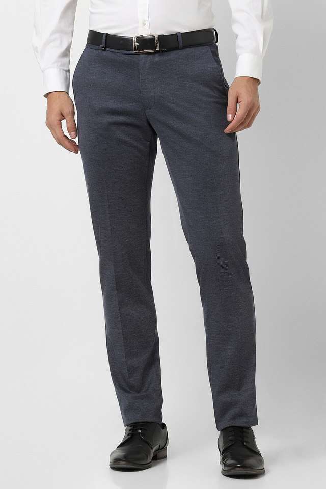Textured-Blended-Fabric-Super-Slim-Fit-Men-s-Formal-Wear-Trousers