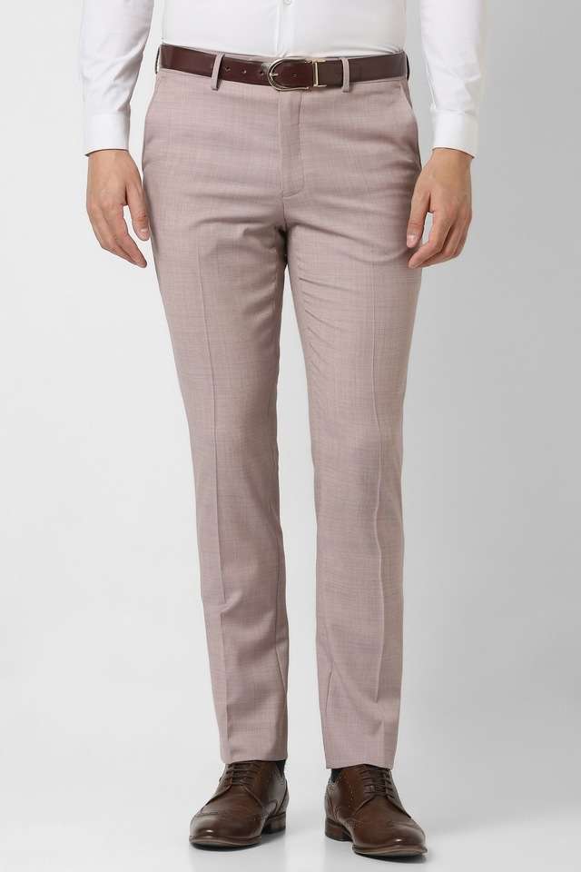 Textured-Blended-Fabric-Slim-Fit-Men-s-Formal-Wear-Trousers