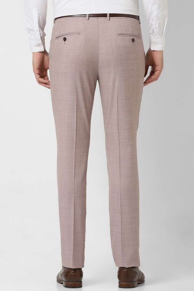 Textured-Blended-Fabric-Slim-Fit-Men-s-Formal-Wear-Trousers