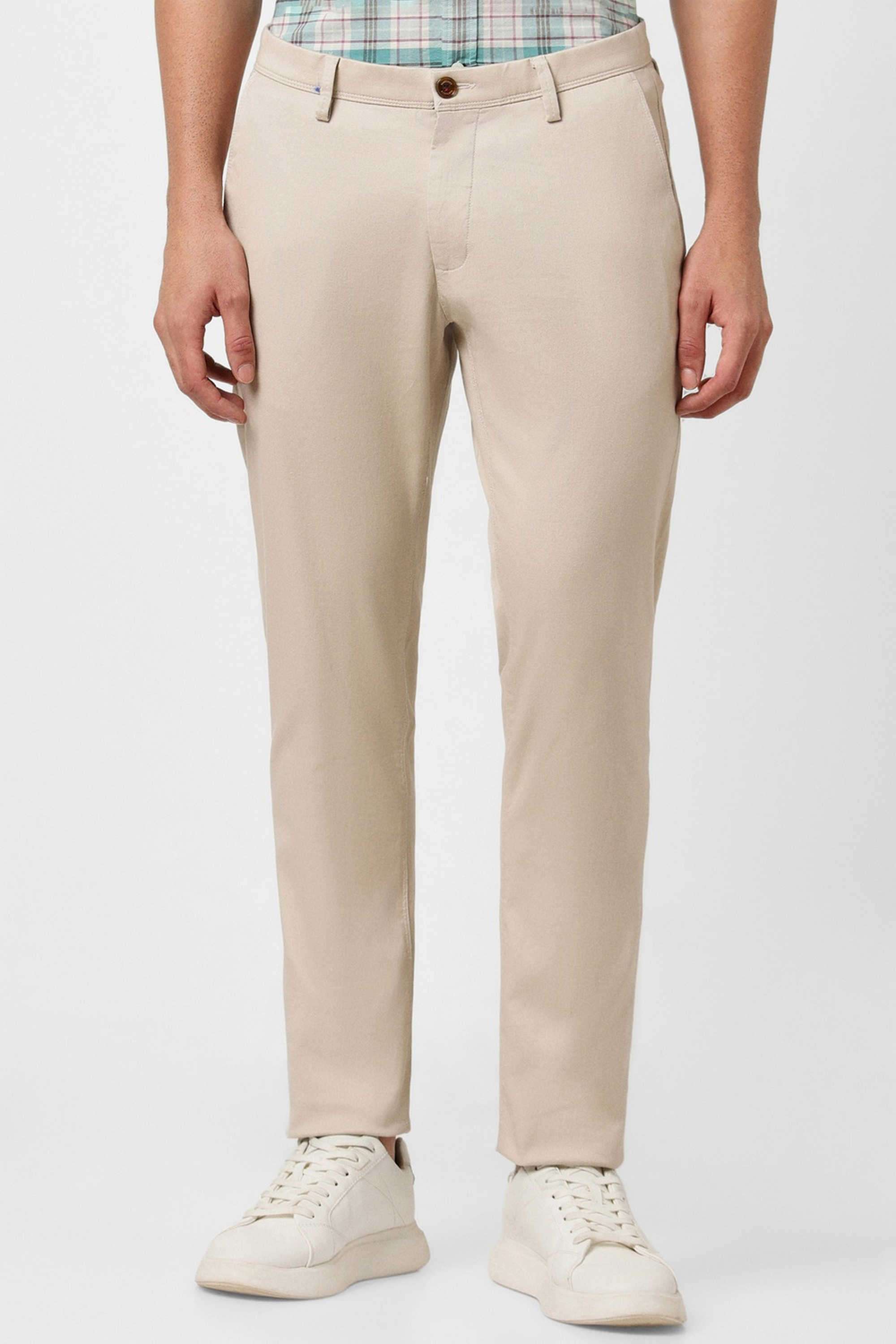 Solid-Blended-Fabric-Round-Neck-Men-s-T-Shirt