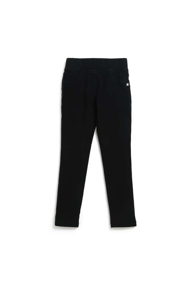 Solid-Cotton-Regular-Fit-Girls-Jeggings