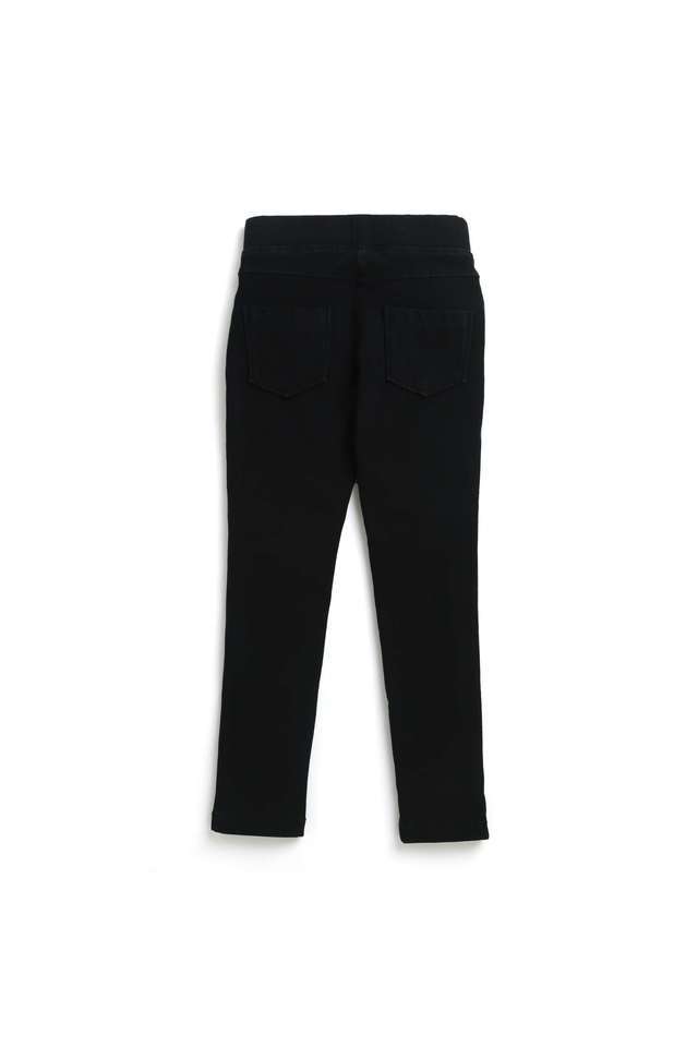 Solid-Cotton-Regular-Fit-Girls-Jeggings