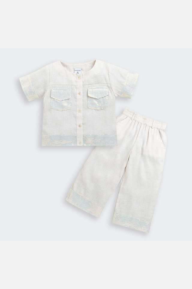 Solid-Cotton-Girls-Co-Ord-Set