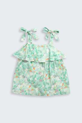 Printed-Polyester-Halter-Neck-Girls-Top