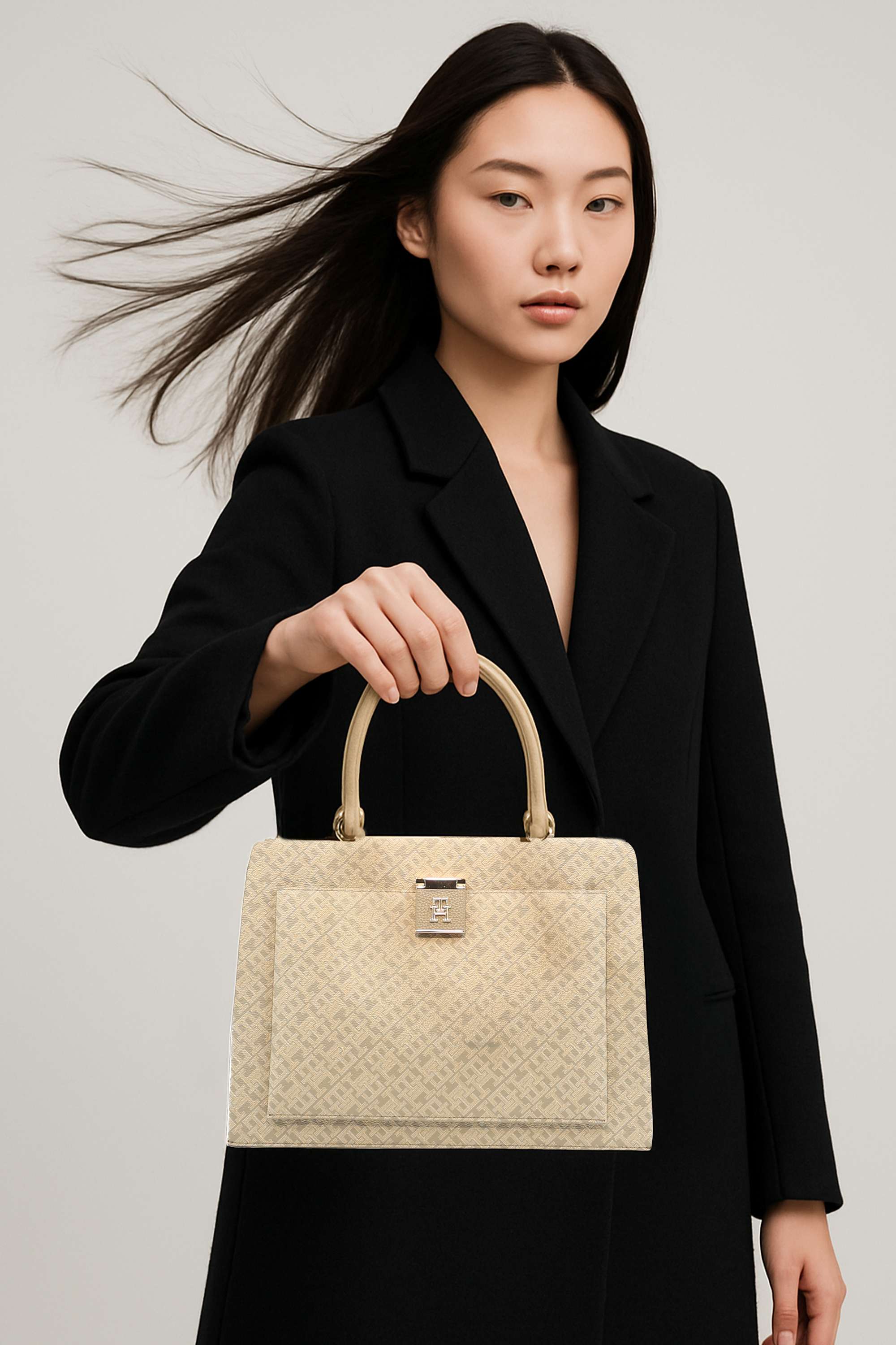 Zipper-PVC-Women-Casual-Wear-Tote-Bag