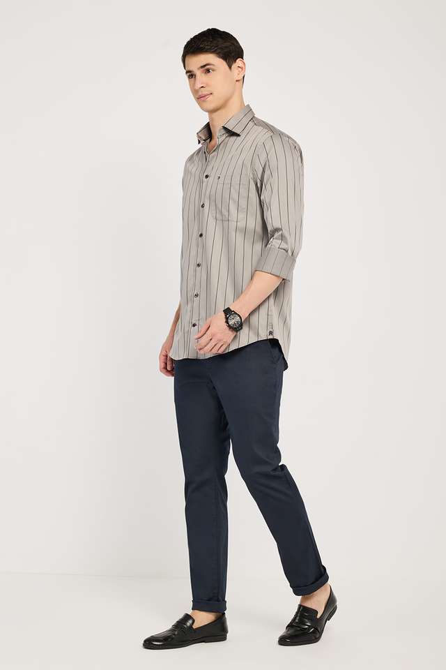 Solid-Cotton-Regular-Fit-Men-s-Casual-Wear-Shirt