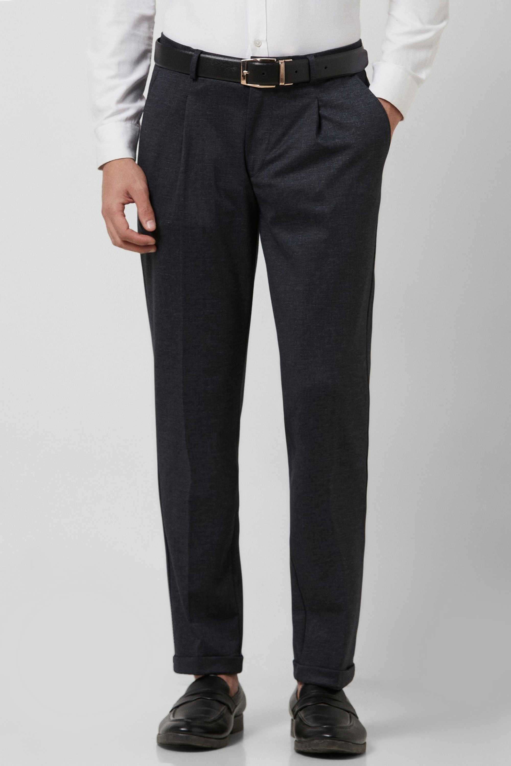 Solid-Blended-Fabric-Round-Neck-Men-s-T-Shirt