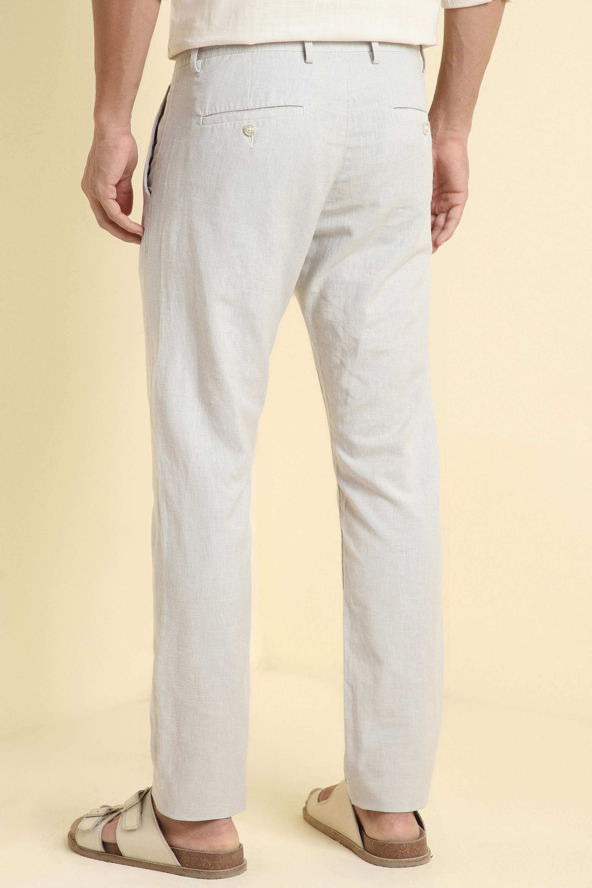 Textured-Cotton-Linen-Blend-Slim-Fit-Men-s-Trousers