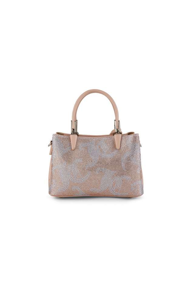 Embellished-PU-Zipper-Closure-Women-s-Satchel-Bag