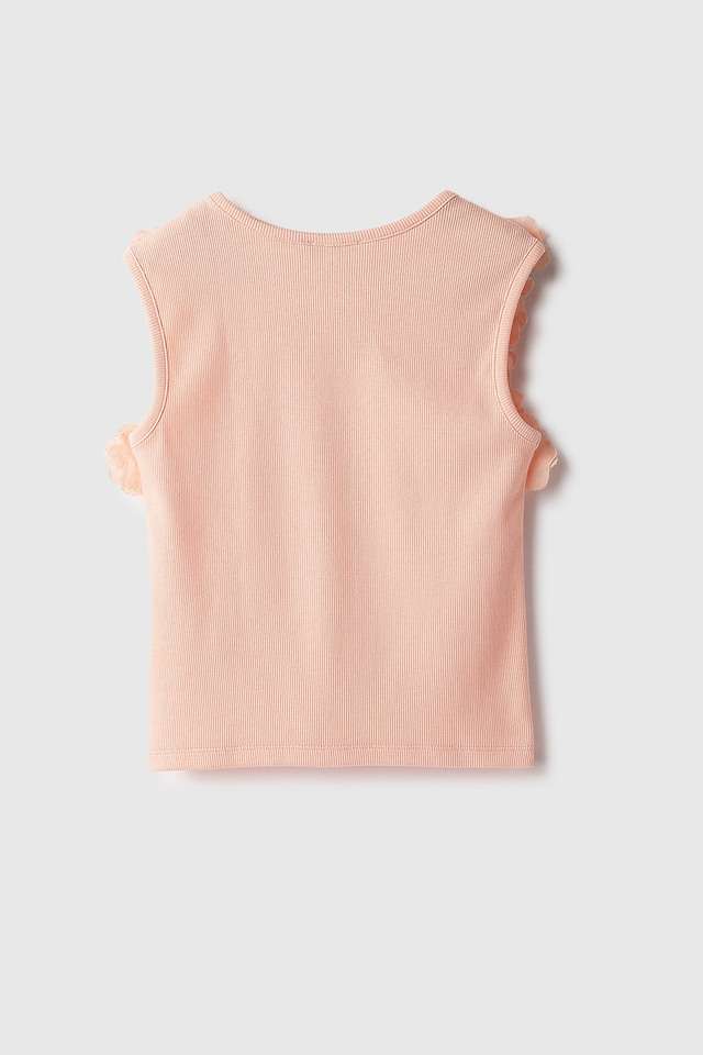 Solid-Cotton-Round-Neck-Girls-Top