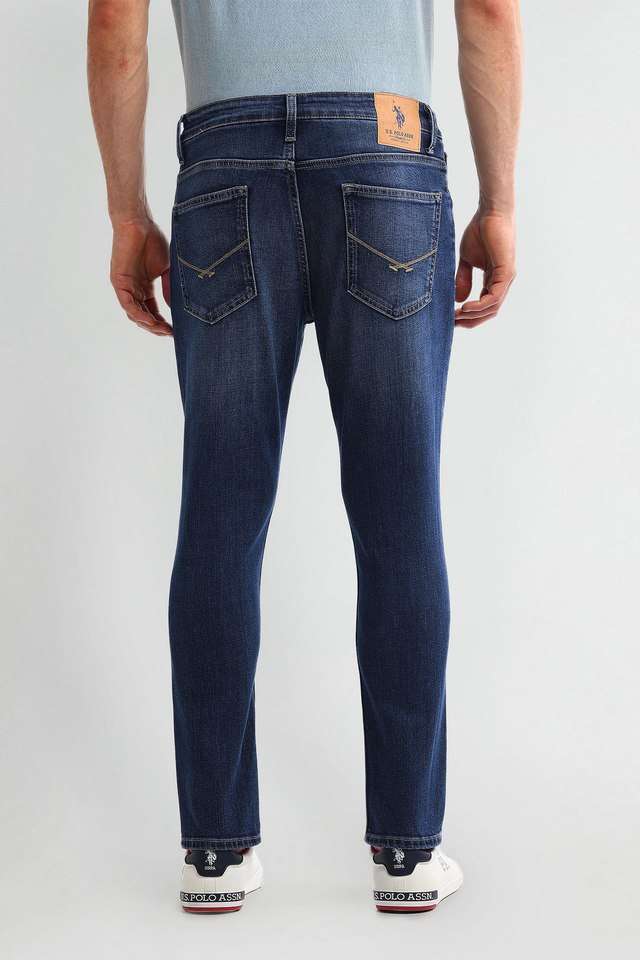 Light-Wash-Blended-Fabric-Regular-Fit-Men-s-Jeans