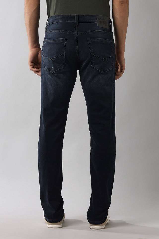 Light-Wash-Blended-Fabric-Tapered-Fit-Men-s-Jeans