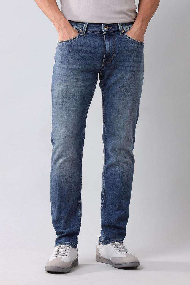 Light-Wash-Cotton-Tapered-Fit-Men-s-Jeans