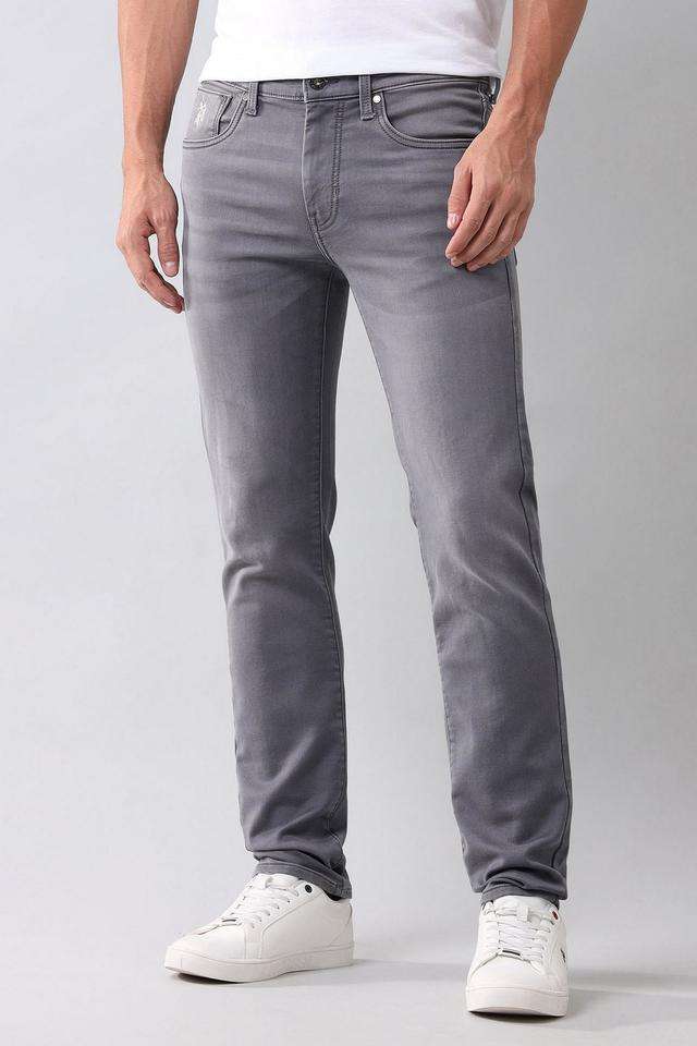 Light-Wash-Cotton-Skinny-Fit-Men-s-Jeans