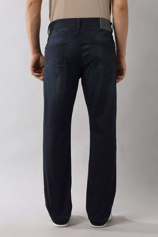 Light-Wash-Blended-Fabric-Straight-Fit-Men-s-Jeans