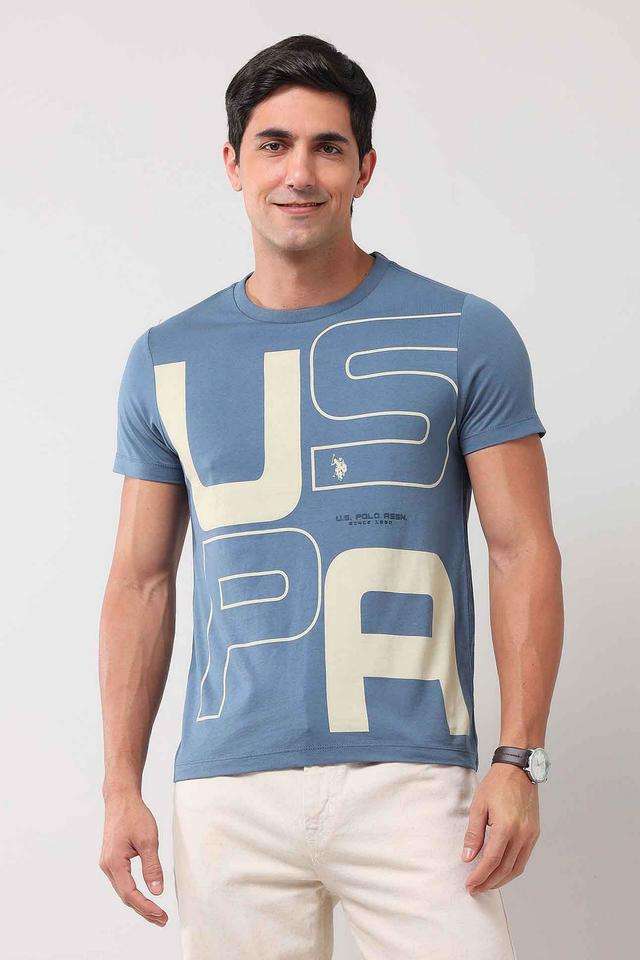Checks-Cotton-Round-Neck-Men-s-T-Shirt