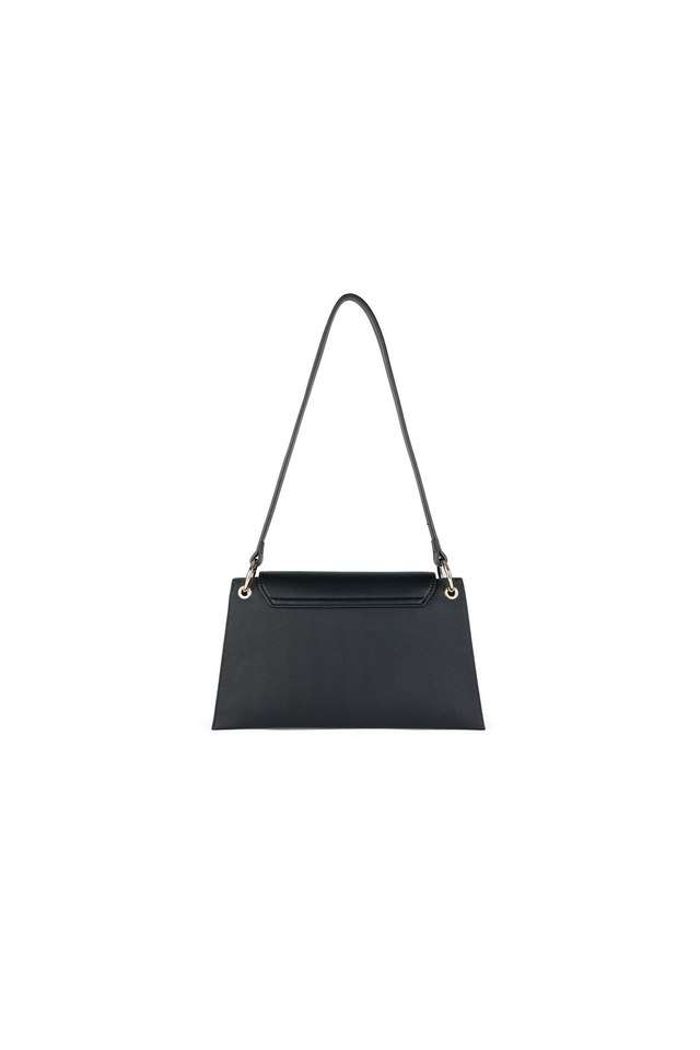 Textured-PU-Flap-Closure-Women-s-Shoulder-Bag
