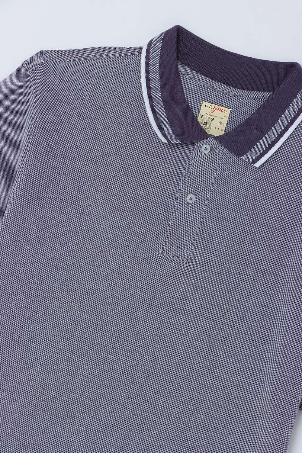 Solid-Blended-Fabric-Regular-Fit-Men-Polo-T-Shirt