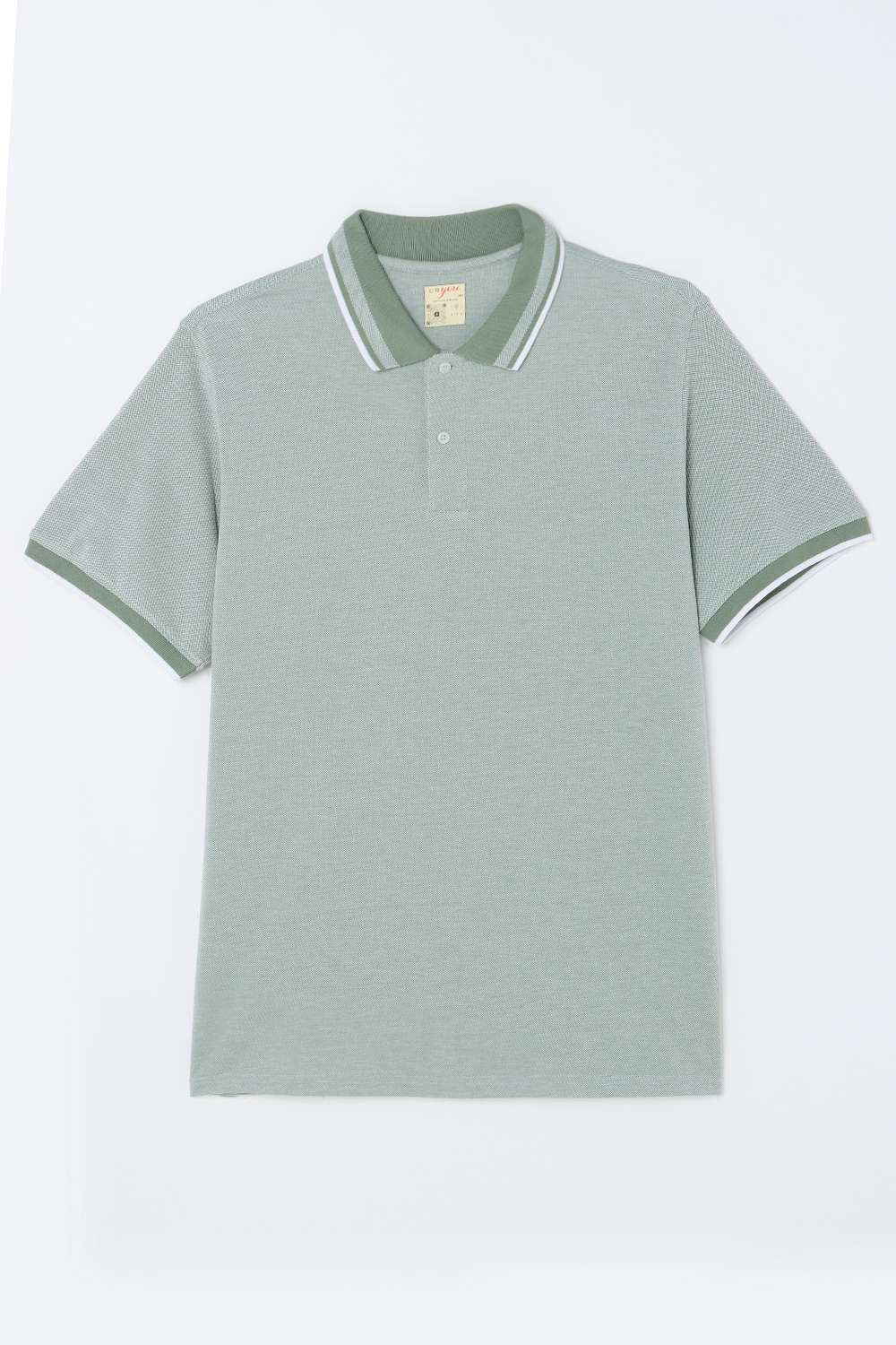 Solid-Blended-Fabric-Regular-Fit-Men-Polo-T-Shirt