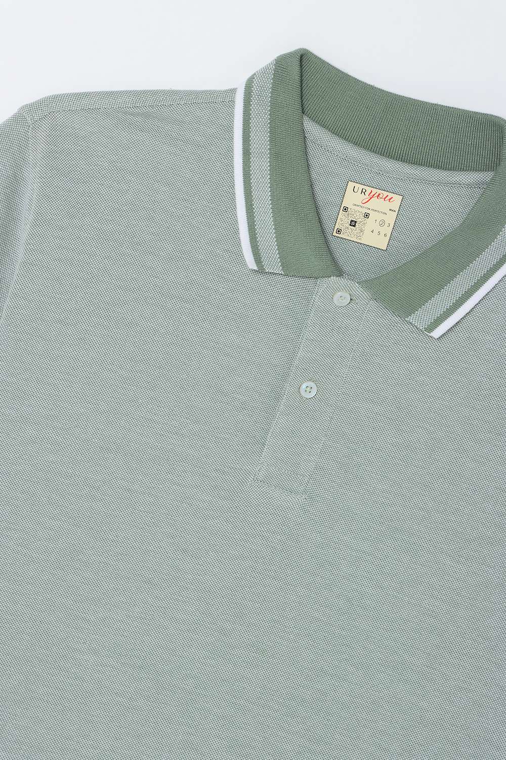 Solid-Blended-Fabric-Regular-Fit-Men-Polo-T-Shirt