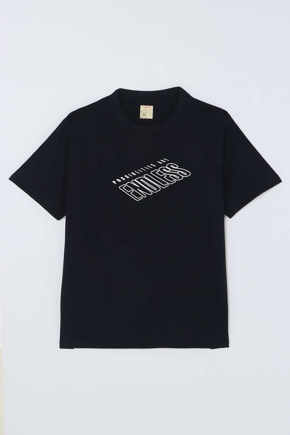 Plus-Size-Solid-Blended-Fabric-Round-Neck-Men-s-T-Shirt