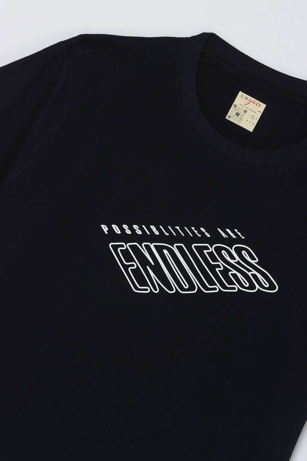 Plus-Size-Solid-Blended-Fabric-Round-Neck-Men-s-T-Shirt