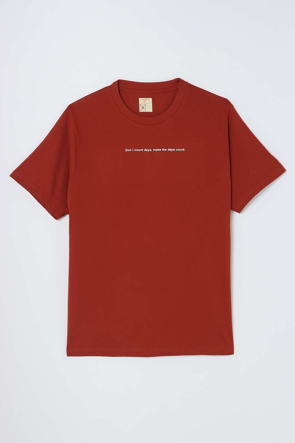 Plus-Size-Solid-Blended-Fabric-Round-Neck-Men-s-T-Shirt