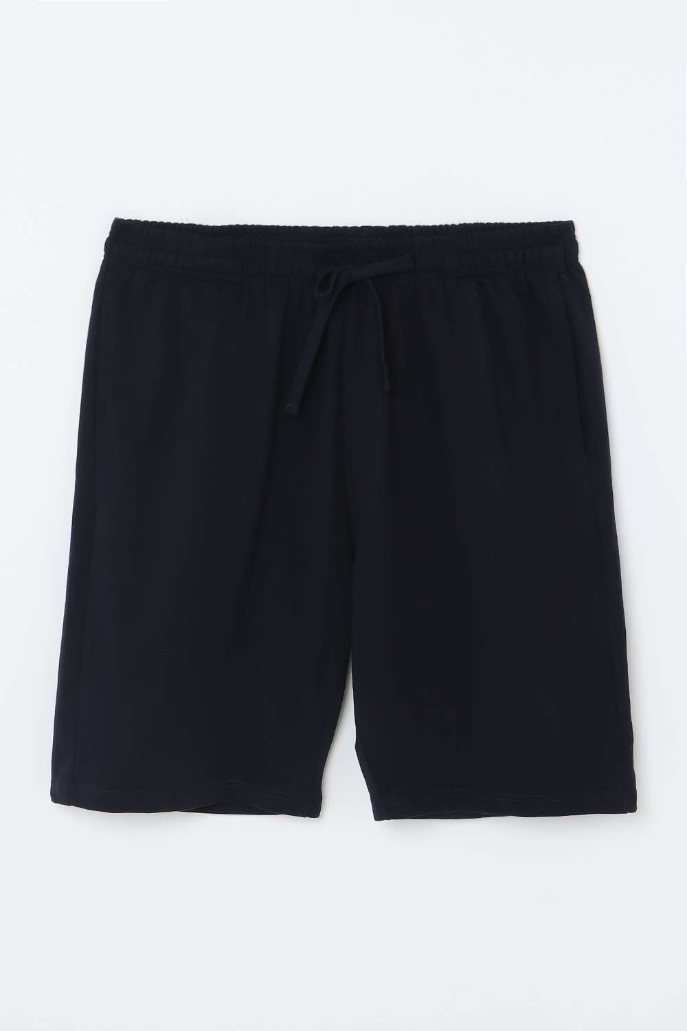 Solid-Blended-Fabric-Regular-Fit-Regular-Fit-Full-Length-Men-Shorts
