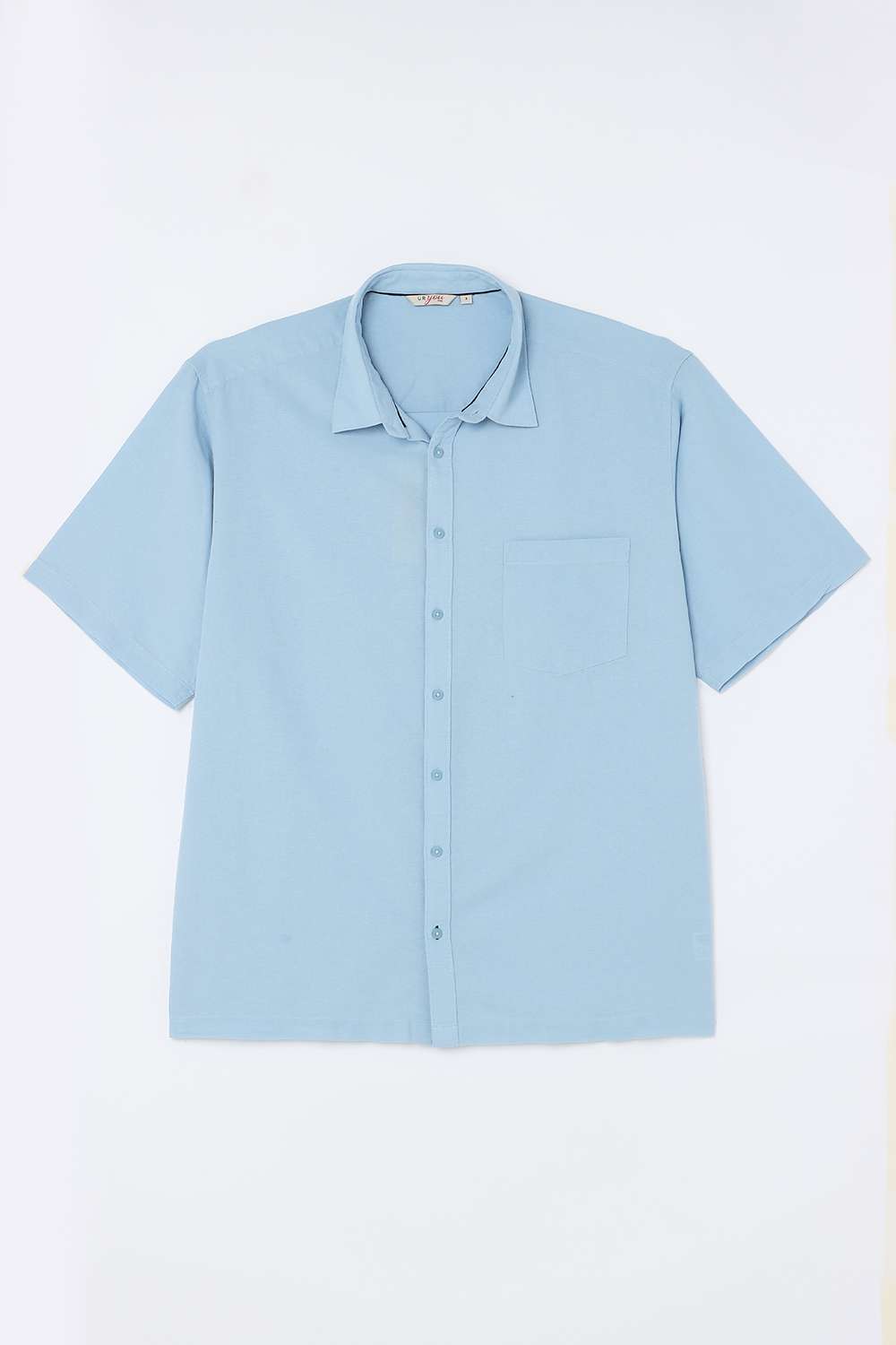 Solid-Blended-Fabric-Regular-Fit-Men-s-Shirt