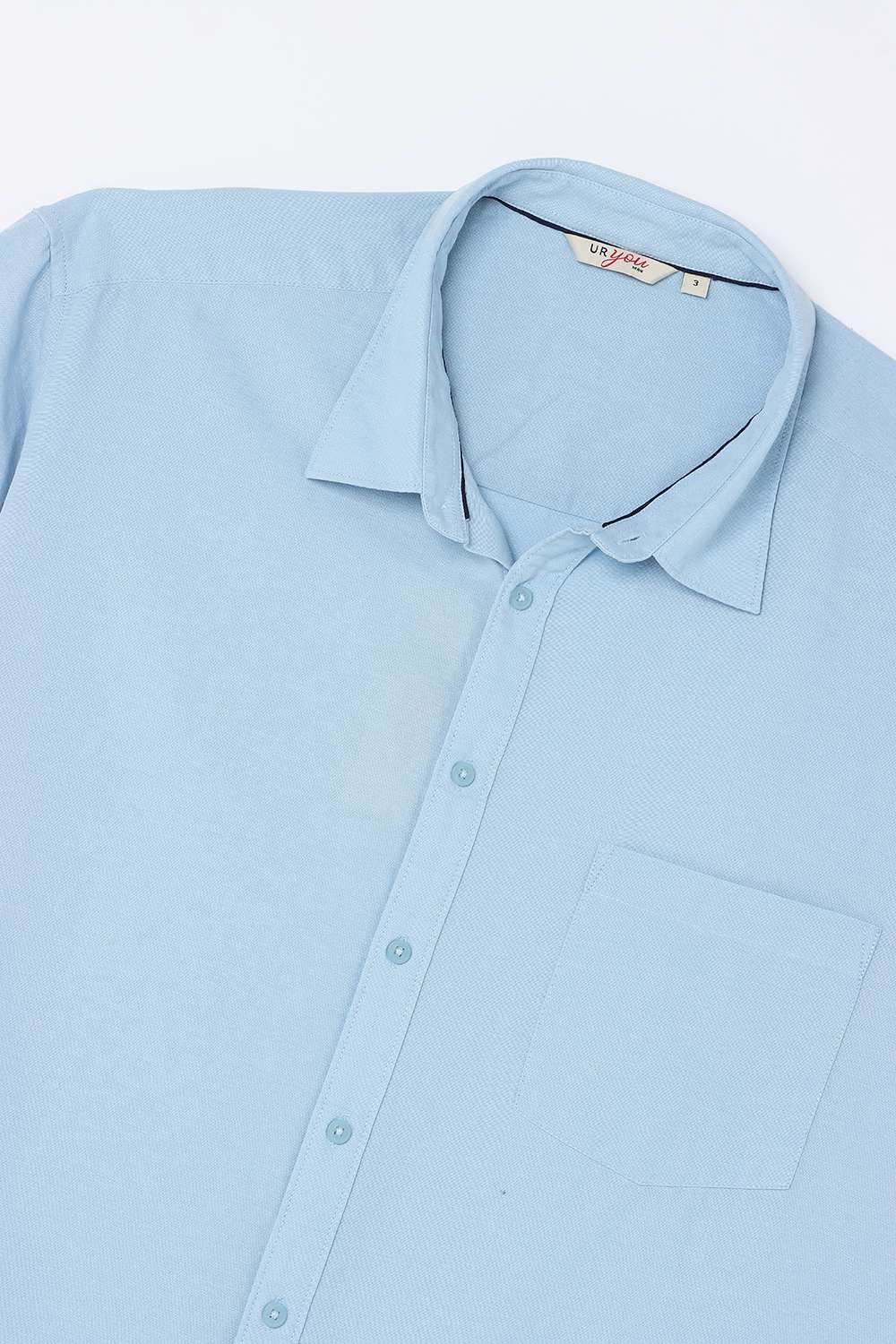Solid-Blended-Fabric-Regular-Fit-Men-s-Shirt