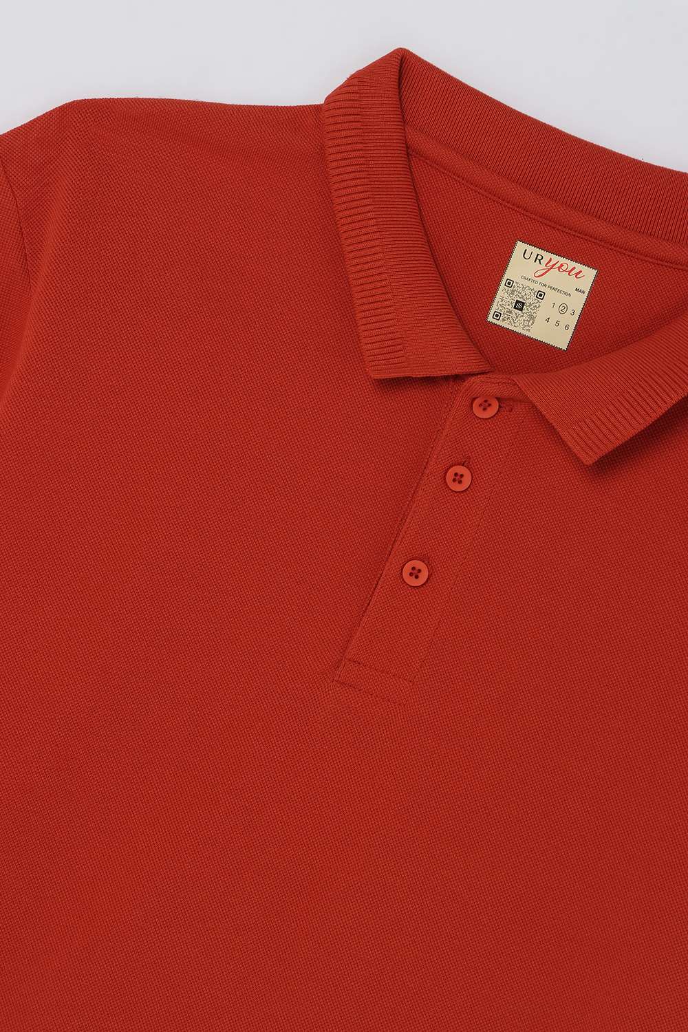 Solid-Blended-Fabric-Regular-Fit-Men-Polo-T-Shirt