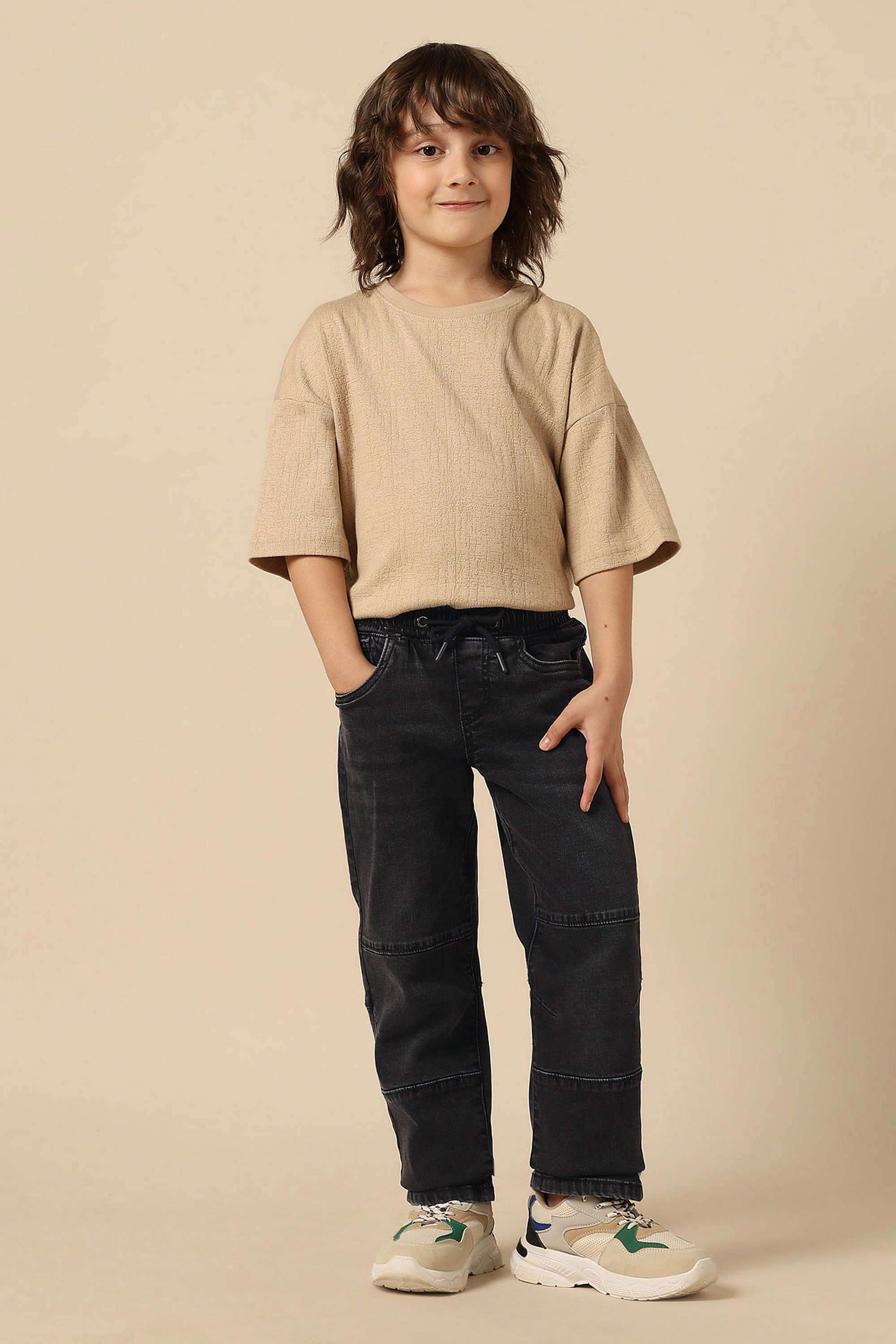Solid-Cotton-Regular-fit-Boy-s-Jeans