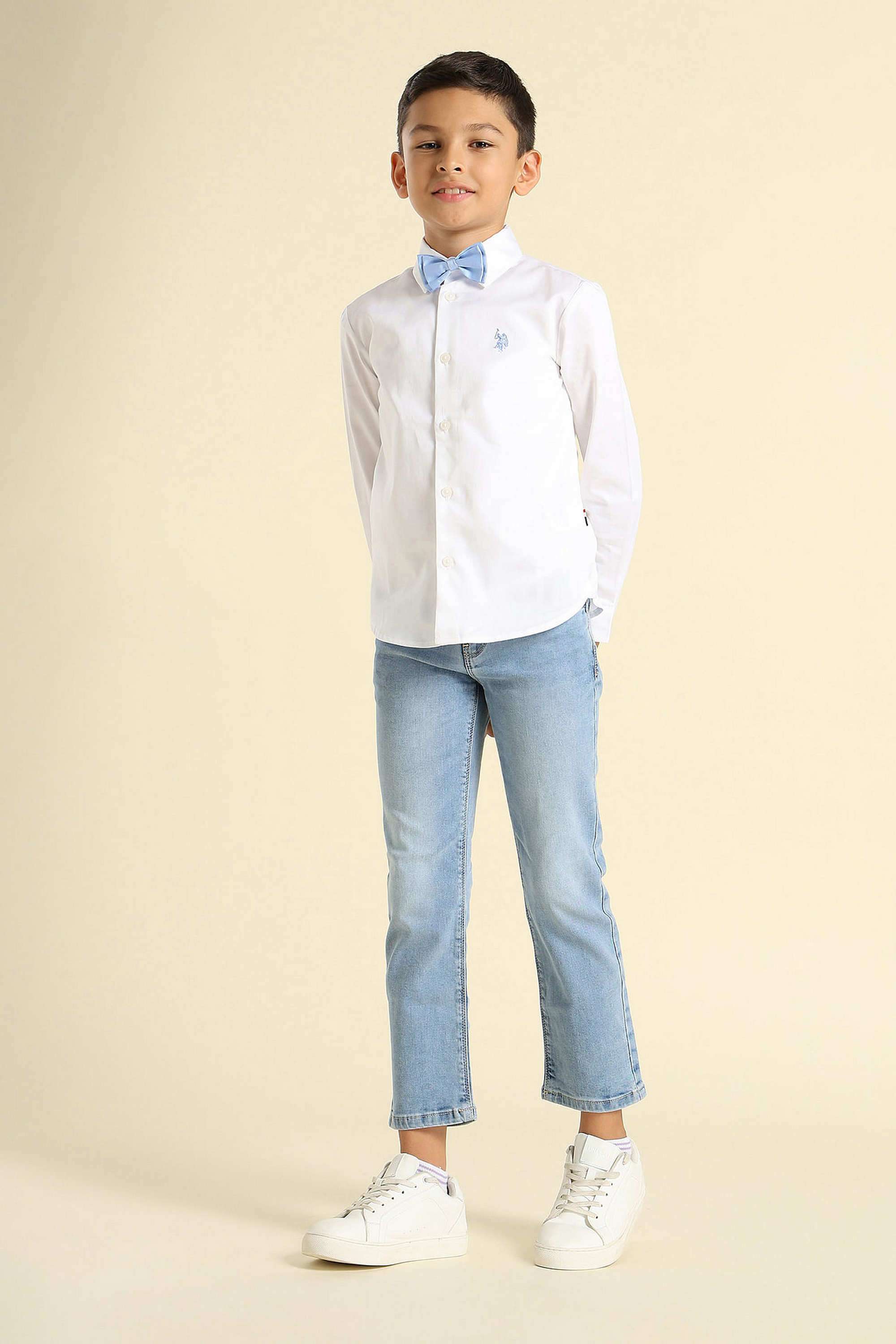 Solid-Cotton-Collared-Boy-s-Shirt