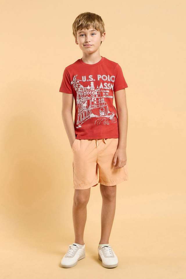 Graphic-Print-Cotton-Crew-Neck-Boys-T-Shirt