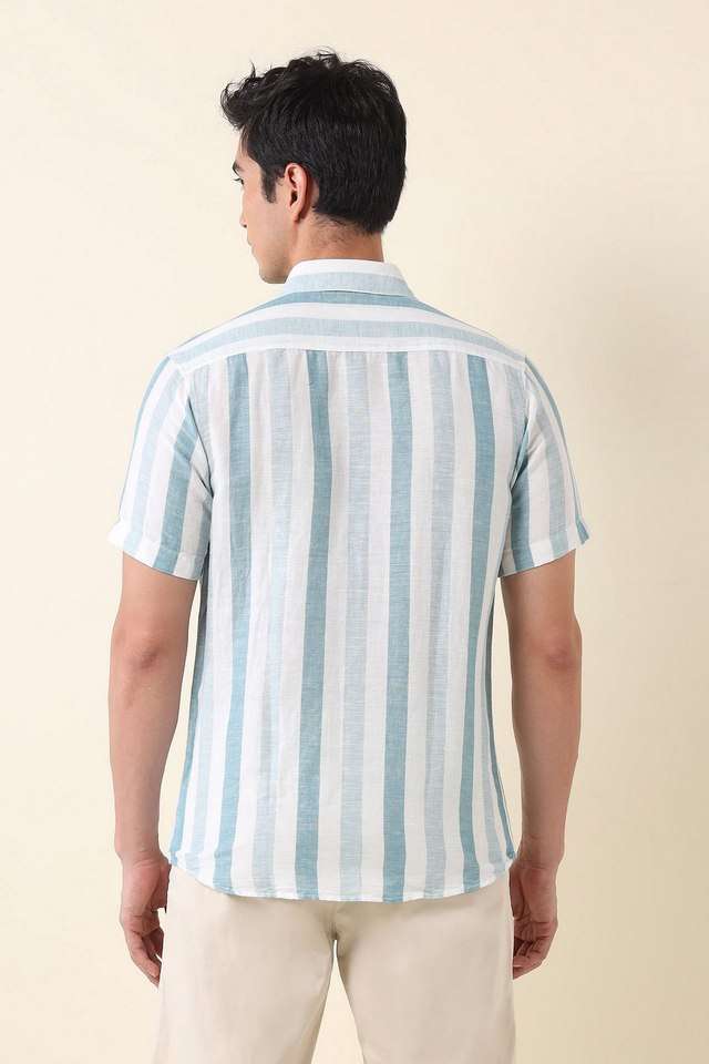 Solid-Linen-Blend-Super-Slim-Fit-Men-s-Casual-Wear-Shirt