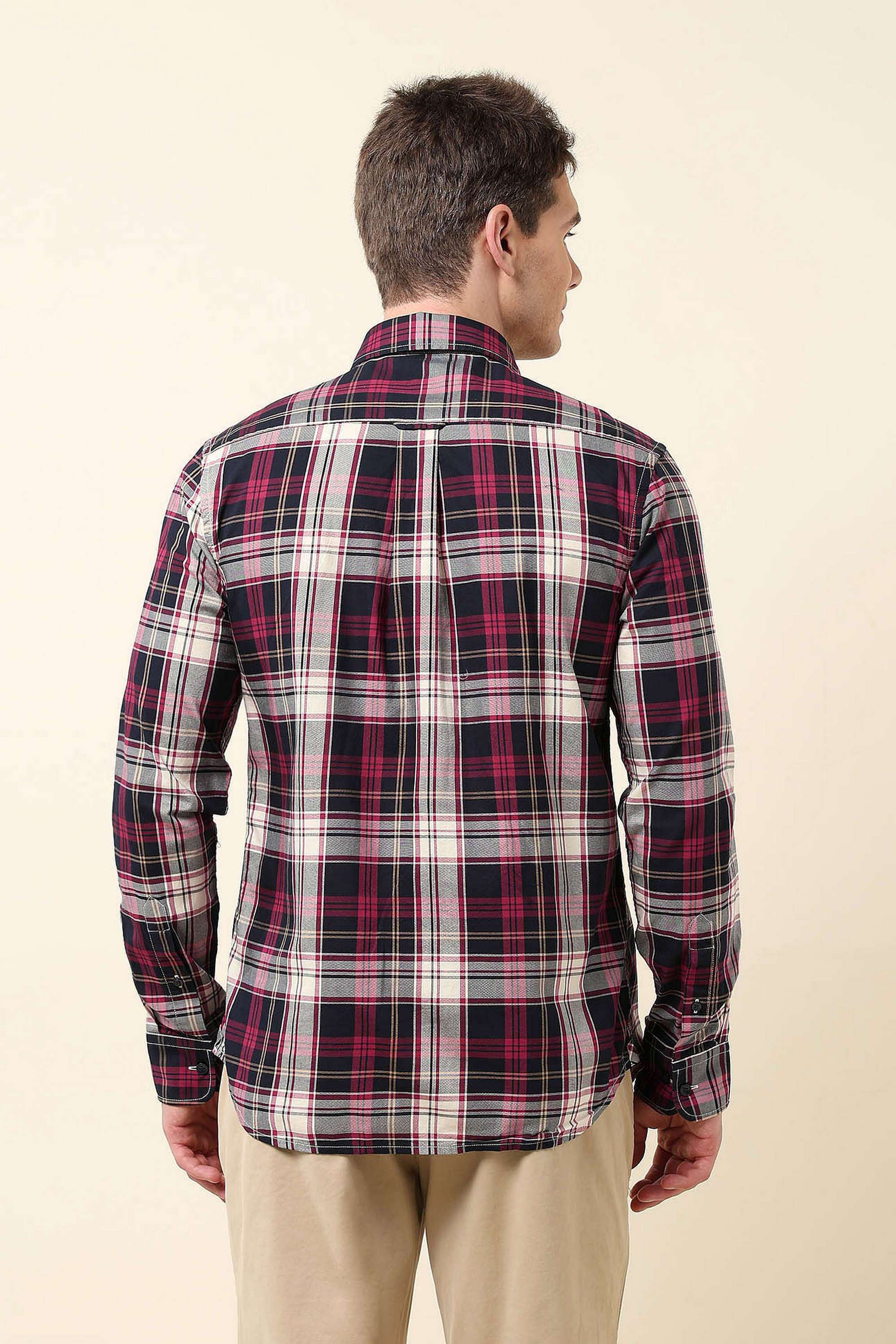 Solid-Cotton-Regular-Fit-Men-s-Shirt