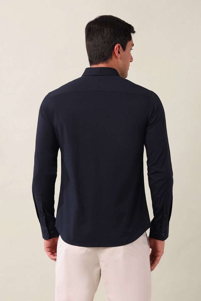 Solid-Cotton-Super-Slim-Fit-Men-s-Casual-Wear-Shirt