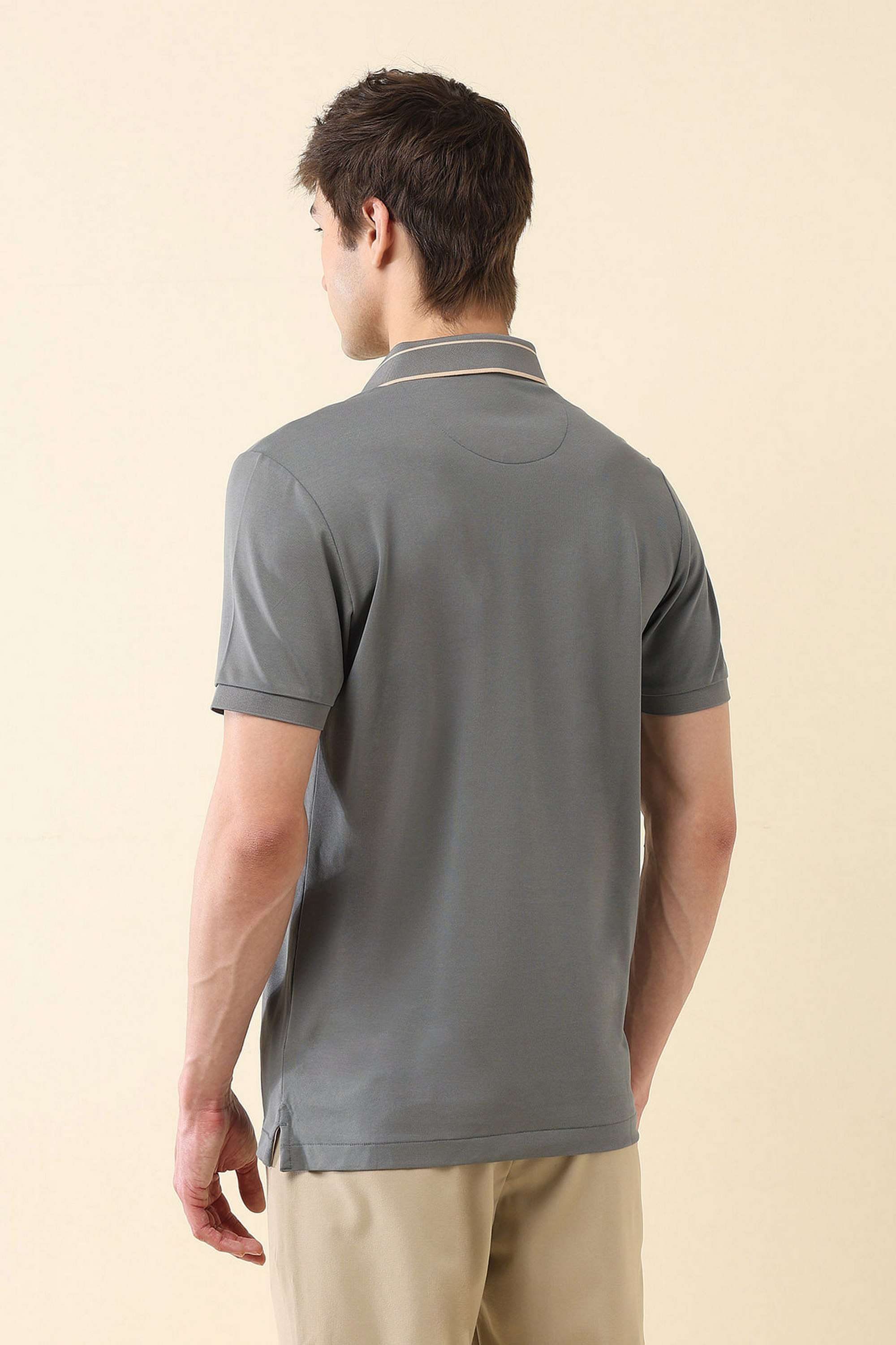 Solid-Nylon-Slim-Fit-Men-Polo-T-Shirt
