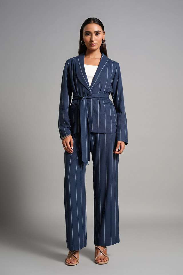 Stripes-Full-Length-Viscose-Woven-Women-s-Co-Ord-Set