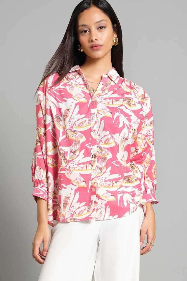 Floral-Cotton-Oversized-Fit-Women-s-Top