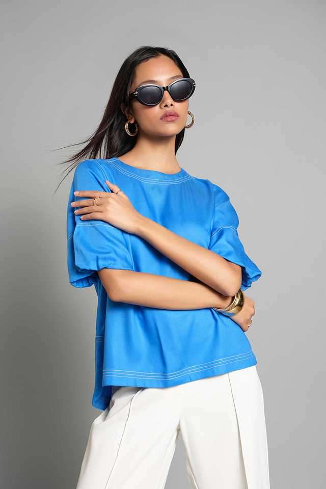 and Solid Viscose Regular Fit Women's Top-picture-11