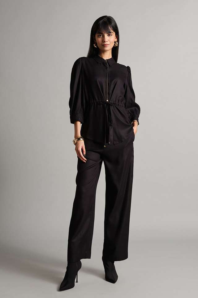 Solid-Mid-Thigh-Viscose-Knitted-Women-s-Co-Ord-Set