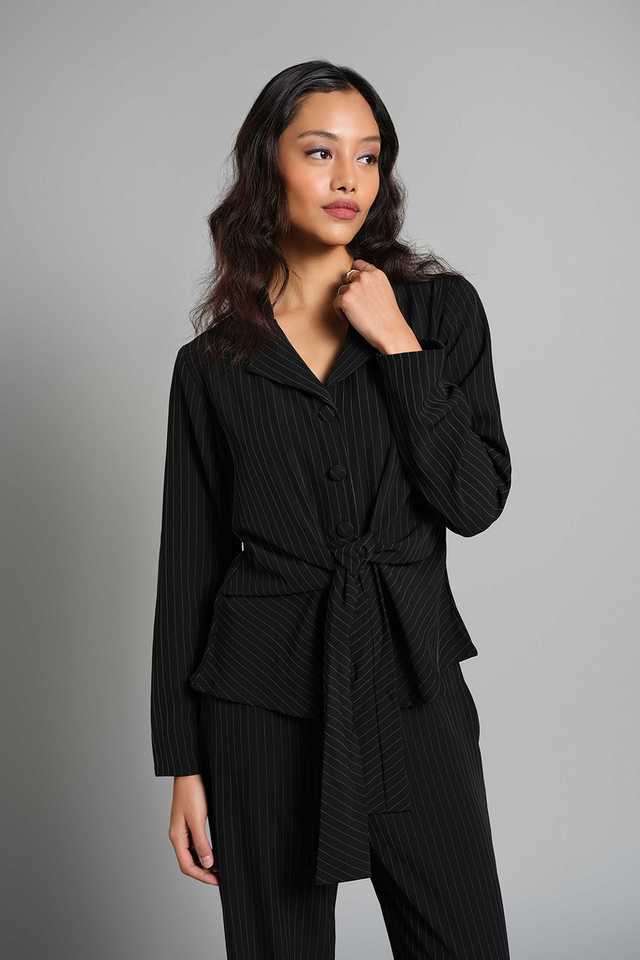 Stripes-Polyester-Tapered-Fit-Women-s-Co-Ord-Set