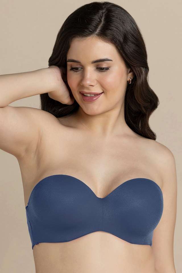 Non-Wired-Strapless-Lightly-Padded-Women-s-Bra